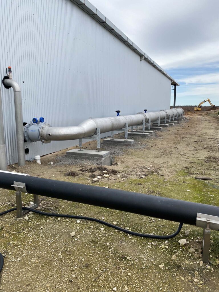 Large diameter flange pipe programmed maintenance services